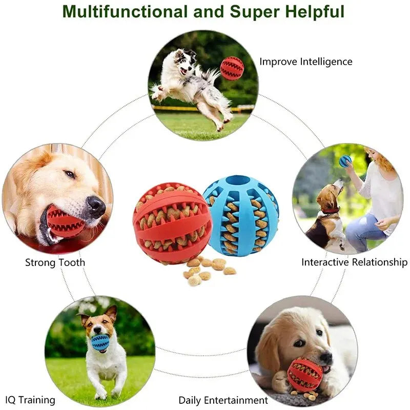 Eco-Friendly Chew Ball – Treat Feeder and Tooth Cleaner