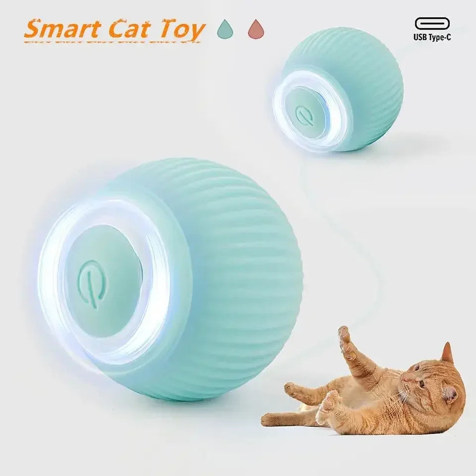 Smart Rolling Cat Ball – Rechargeable Interactive Toy